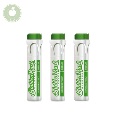 <strong> SuddenRush Guarana </strong><br>The Test-Set, Medium <br> Passionsfrucht<br> (3 Ampullen á 11 ml) - SuddenRush Shop - The Natural Energy Shot